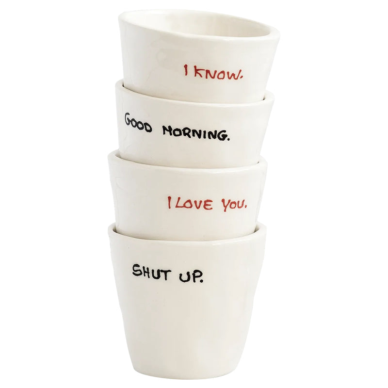 I Love You Espresso Cup - White