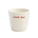 I Love You Espresso Cup - White | Fleux | 3