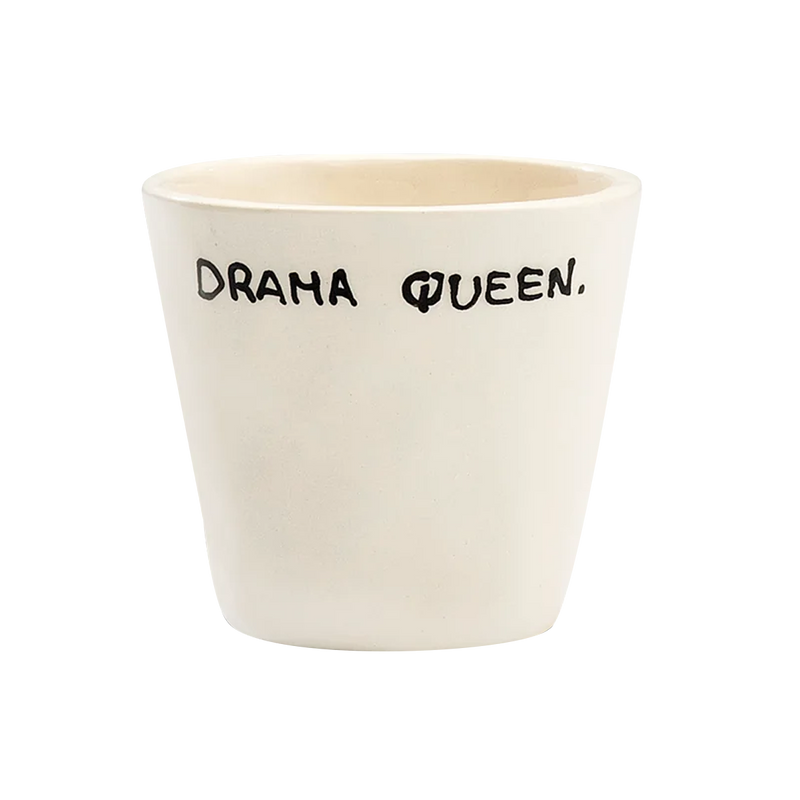 Drama Queen Espresso Mug - White