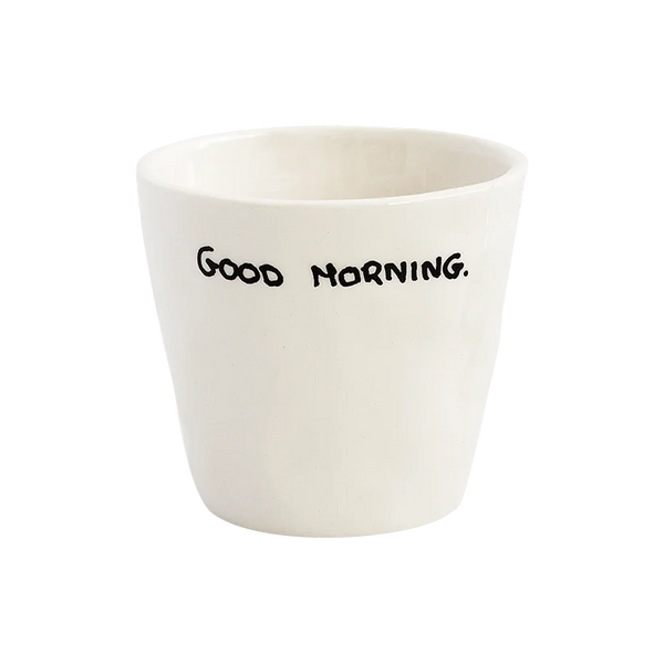 Good Morning Espresso Cup - White