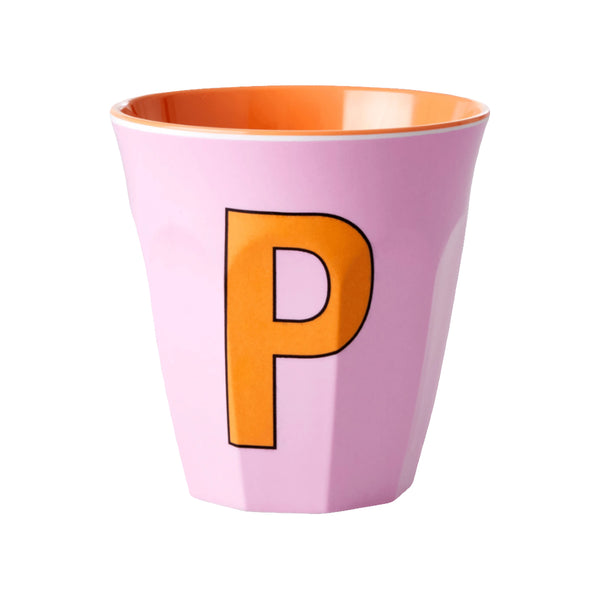 Letter P melamine cup