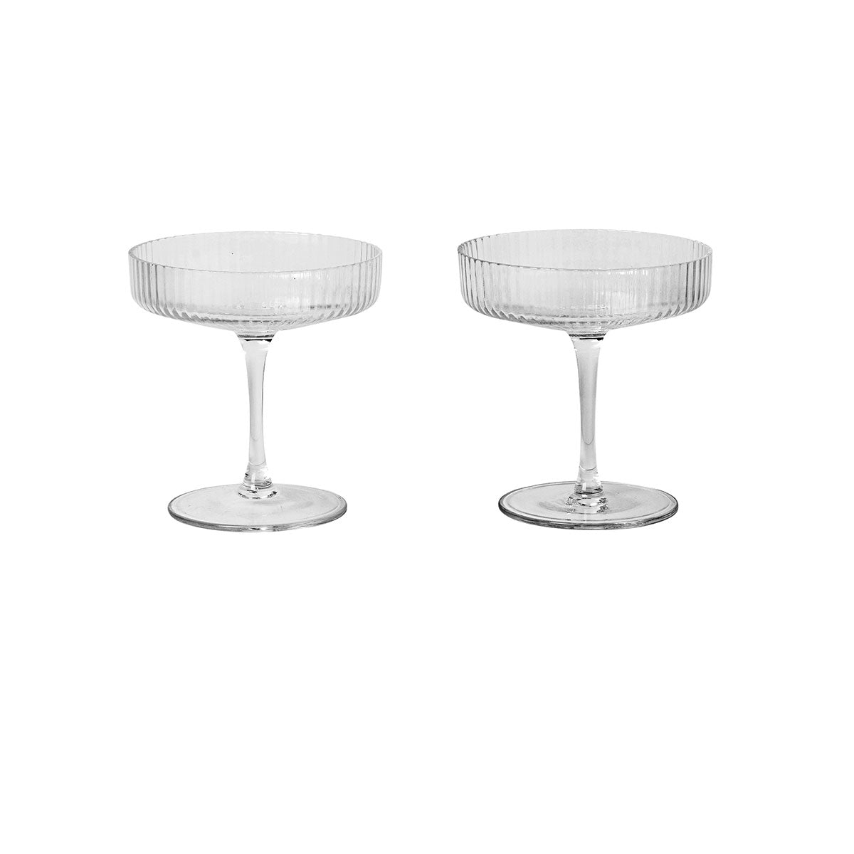 Set de 2 verres à Champagne Ripple