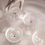 Set of 2 Ripple Champagne glasses  | Fleux | 7