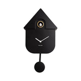 Modern Cuckoo metal clock W 21.5 x H 41 cm - Black | Fleux | 4