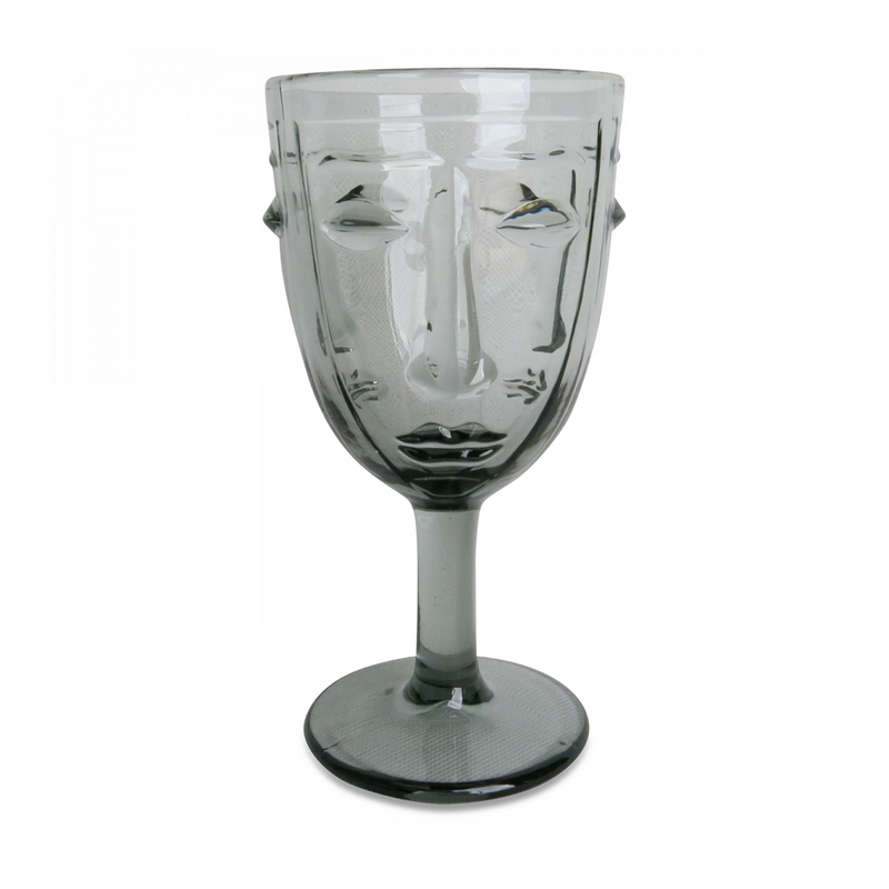 Face Stemmed Glass