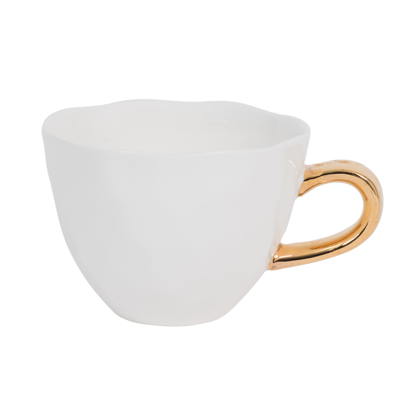 Tasse Good Morning en porcelaine - Gris blanc