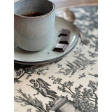 Set de table ovale Offrande à l'amour - Toile de Jouy | Fleux | 57