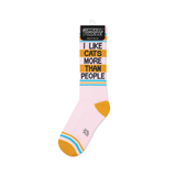 Chaussettes I Like Cats More Than People | Fleux | 11