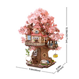 Kit Puzzle DIY Sakura Tree House | Fleux | 12