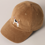Casquette Baseball Velours côtelé Beagle - Tan | Fleux | 5