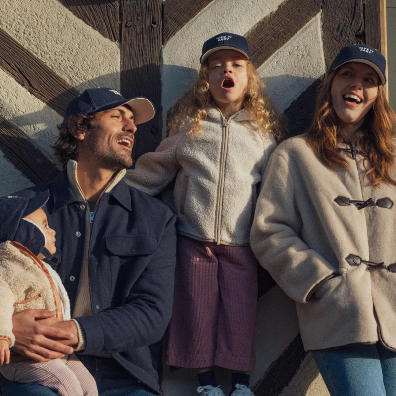 Casquette Velours Take it easy Bleu