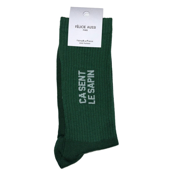Chaussettes ça sent le sapin - Vert bouteille