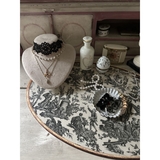 Set de table ovale Offrande à l'amour - Toile de Jouy | Fleux | 52