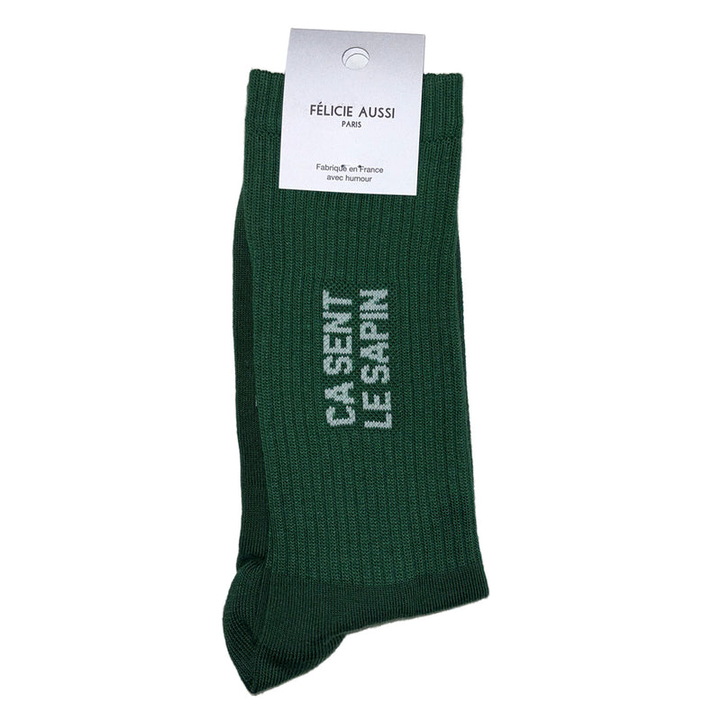 Chaussettes ça sent le sapin - Vert bouteille