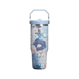 Gourde IceFlow™ Flip Straw 2.0 - Blue Dream Wildflower | Fleux | 3