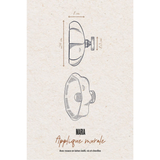 Applique murale Maria - Porcelaine Biscuit | Fleux | 17