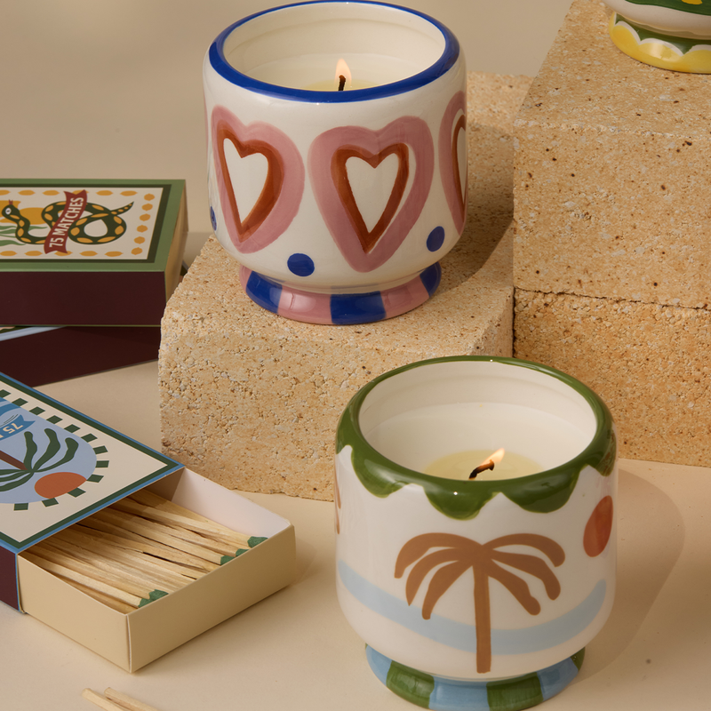Adopo Scented Candle - Lush Palms