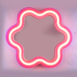 Miroir Supercurve Cadre lumineux Fleur - 118,5 x 108 cm | Fleux | 5