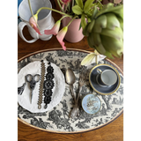 Set de table ovale Offrande à l'amour - Toile de Jouy | Fleux | 60