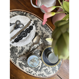 Set de table ovale Offrande à l'amour - Toile de Jouy | Fleux | 61