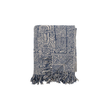 Plaid Bresso Bleu Coton recyclé | Fleux | 3