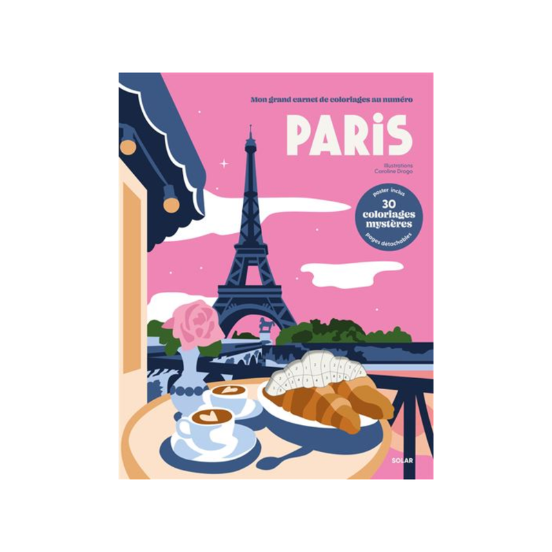Carnet de coloriages au numéro - Paris