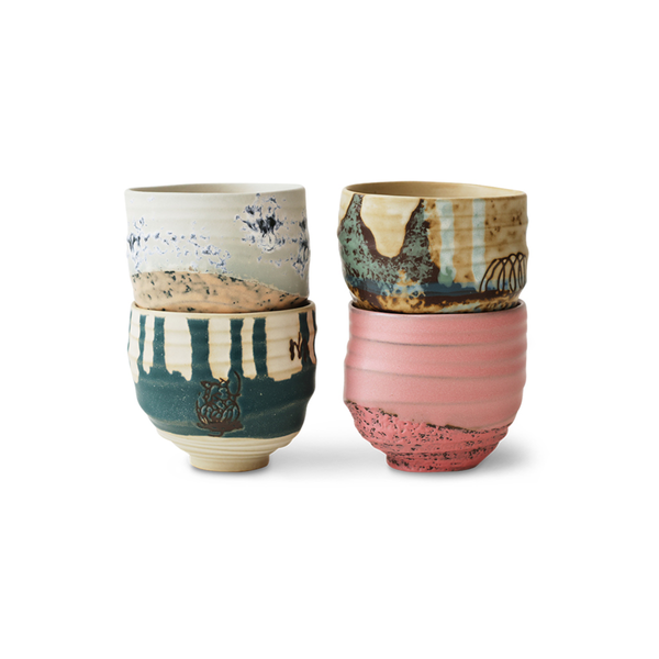Set de 4 coffee cups