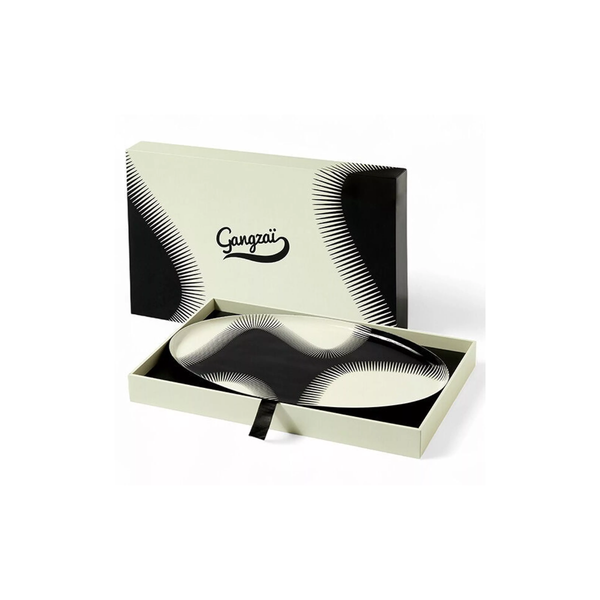 Plateau ovale Geometrica - Wave