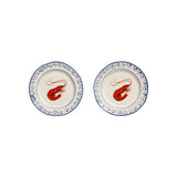 Set de 2 Assiettes Sirène Crevette | Fleux | 4