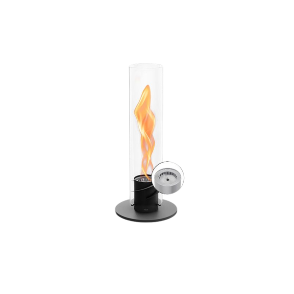 Cheminée / Feu de table Spin 900 - 19 cm Ø 9 cm x 40,5cm - Noir