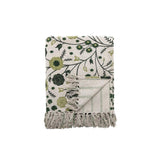 Plaid Eydis Coton Vert Fleuri | Fleux | 3