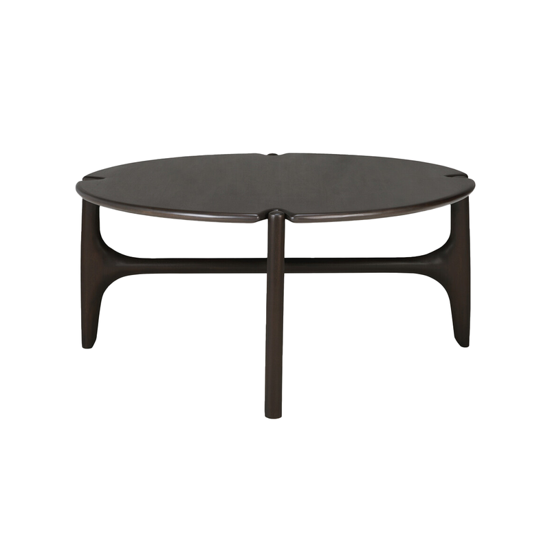 PI Coffee Table in Dark Brown Mahogany