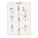 Wine &amp; Yoga Poster | Fleux | 2