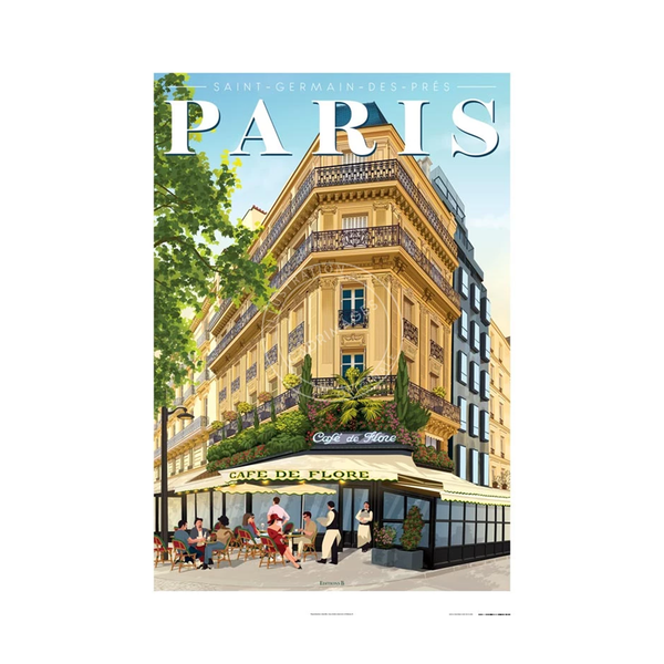 Affiche Paris - Café de Flore