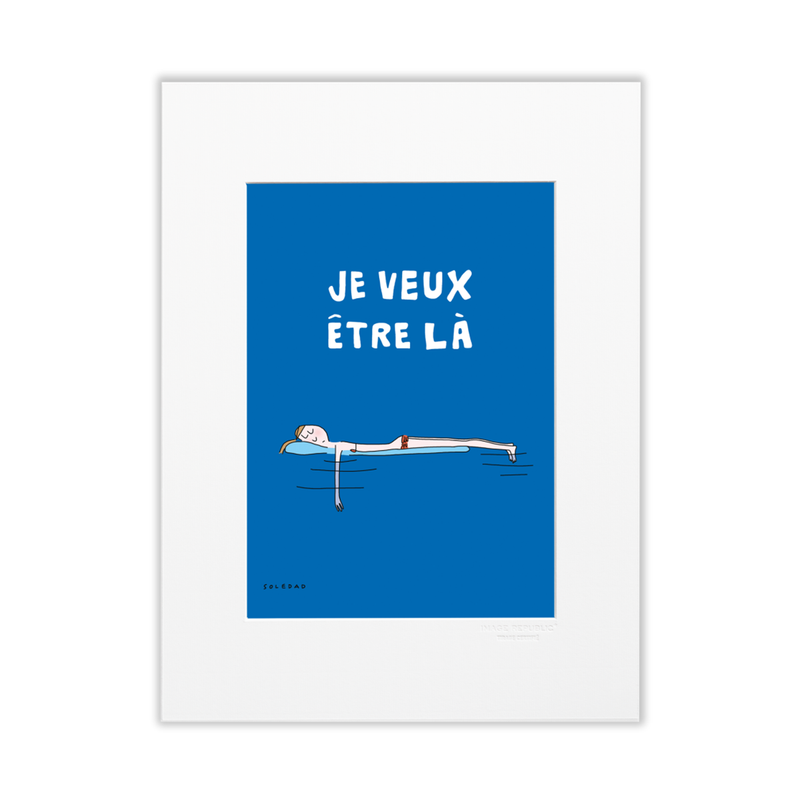 Affiche Soledad Je veux être là - 30 x 40 cm