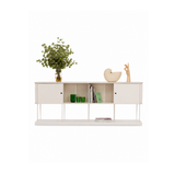 Bibliothèque Krossing L200 x H70 x P25 - Matt White | Fleux | 3