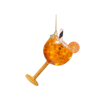 Ornement Verre Orange Spritzer | Fleux | 3