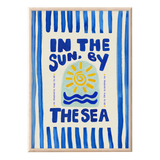 A3 Poster In the Sun By the Sea Stripes | Fleux | 2