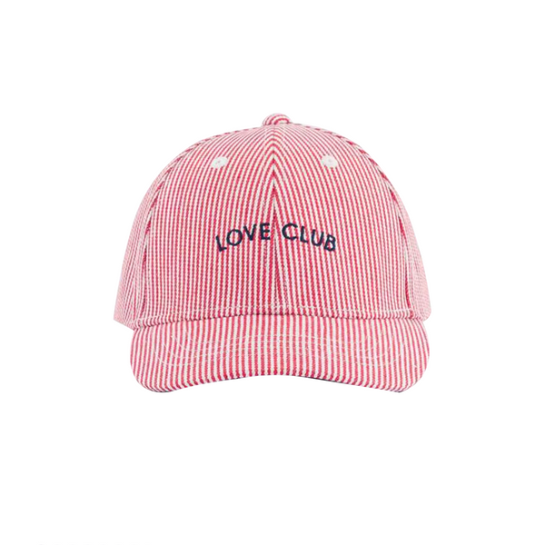 Casquette à rayures Love Club