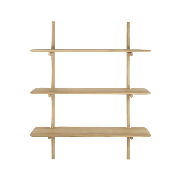 PI Oak Wall Shelf - 3 shelves