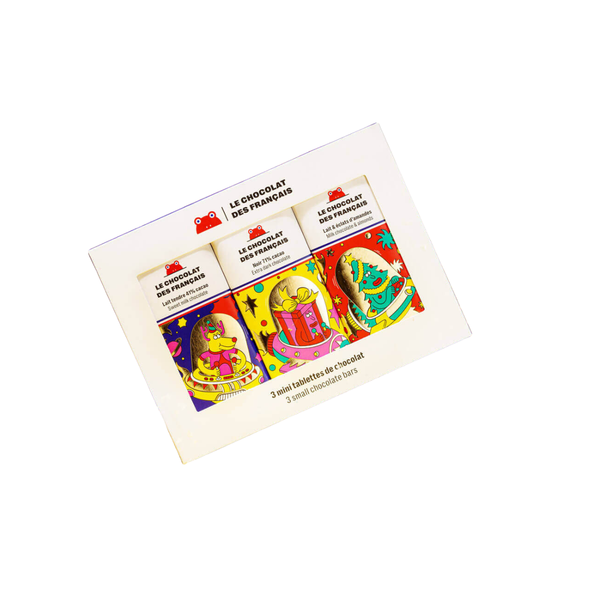 Coffret de 3 Tablettines de Chocolat Noël 2025