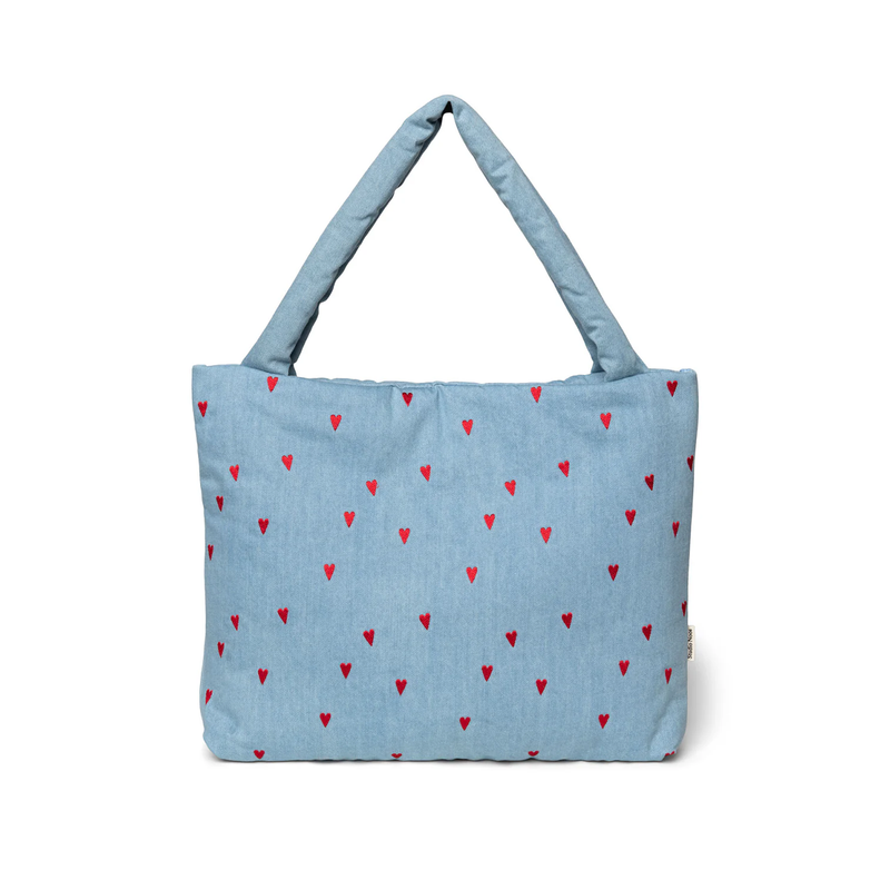Sac Mom Denim Coeurs
