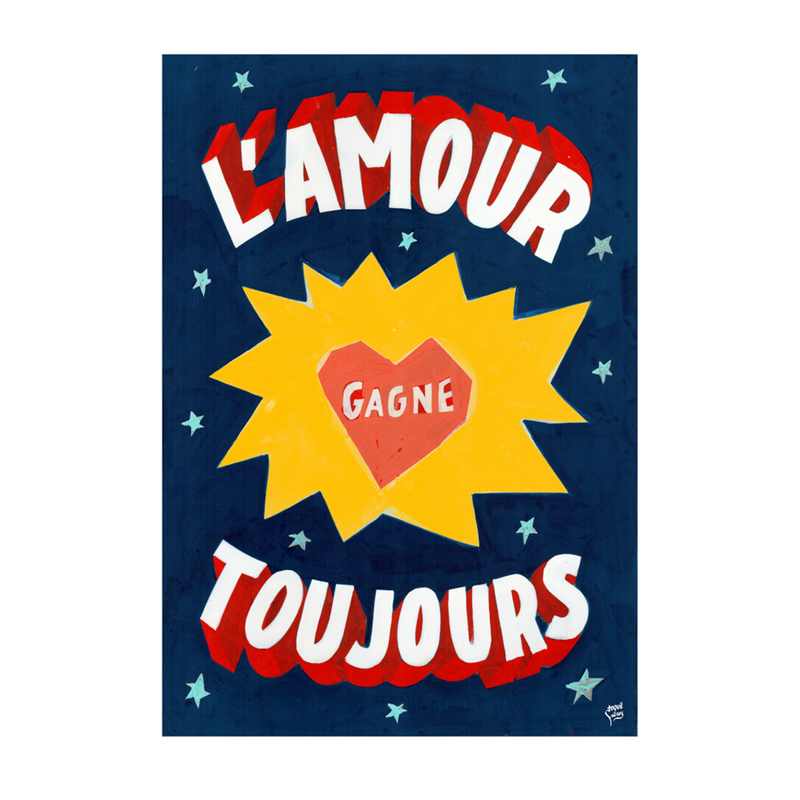 Poster 07 Love Always Wins - 30 x 40 cm