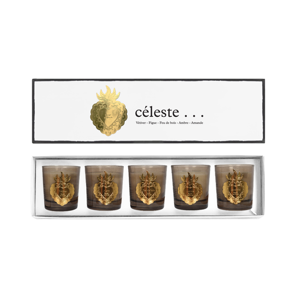 Box of 5 Céleste candles
