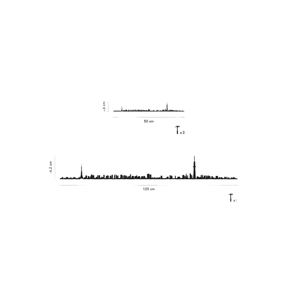 Frise décorative Tokyo - Noir - 50 cm