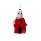 Ornement Verre Snoopy/Peanuts Laying on Doghouse | Fleux | 7