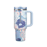 Gourde Quencher H2.0 - ProTour Flip Straw Tumbler - Blue Dream Wildflower 1,18L | Fleux | 3