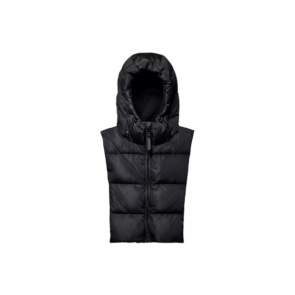 Doudoune Capuche - Noire intérieur Polaire