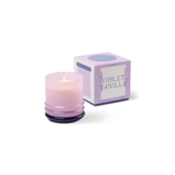 Bougie Stacked Lavender and Dark Purple - Violet Vanilla | Fleux | 18