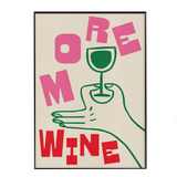 More Wine Poster | Fleux | 2